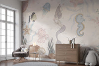 Aquatic Life Kids Wall Mural - Wallanza