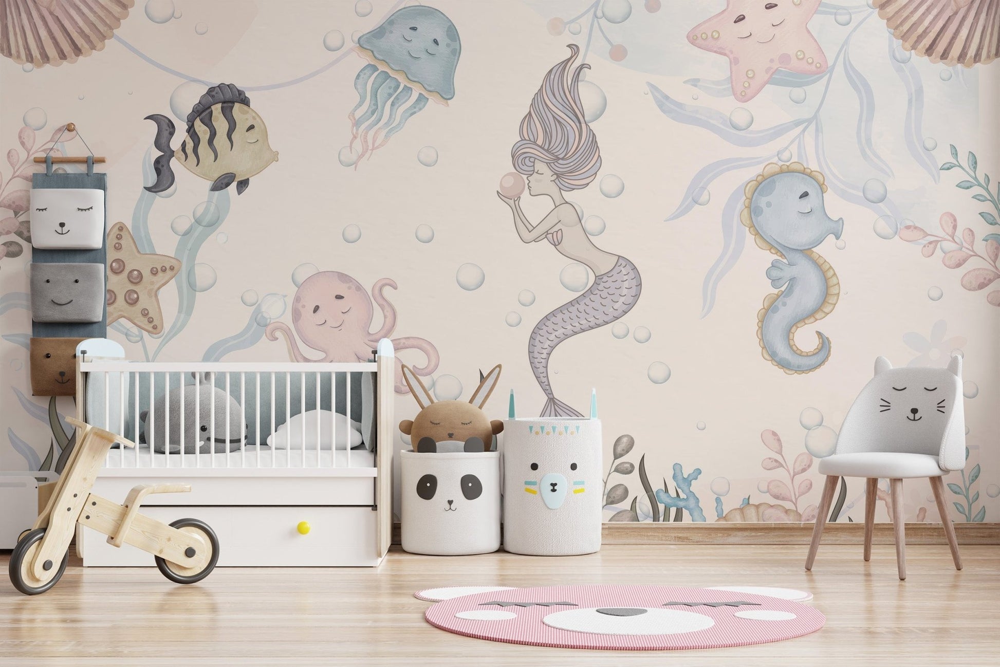 Aquatic Life Kids Wall Mural - Wallanza