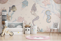 Aquatic Life Kids Wall Mural - Wallanza