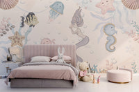 Aquatic Life Kids Wall Mural - Wallanza