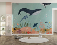 Aquatic Wonders Wallpaper Mural - Wallanza