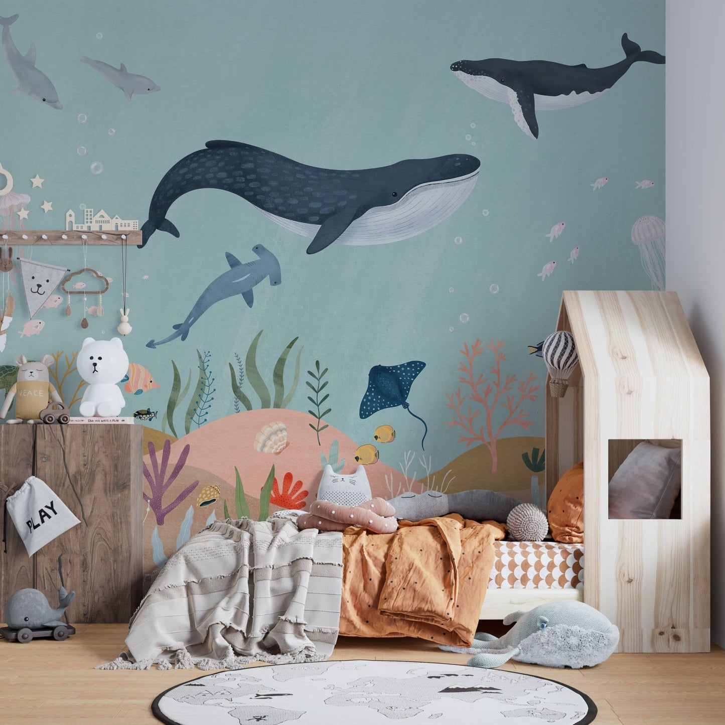 Aquatic Wonders Wallpaper Mural - Wallanza