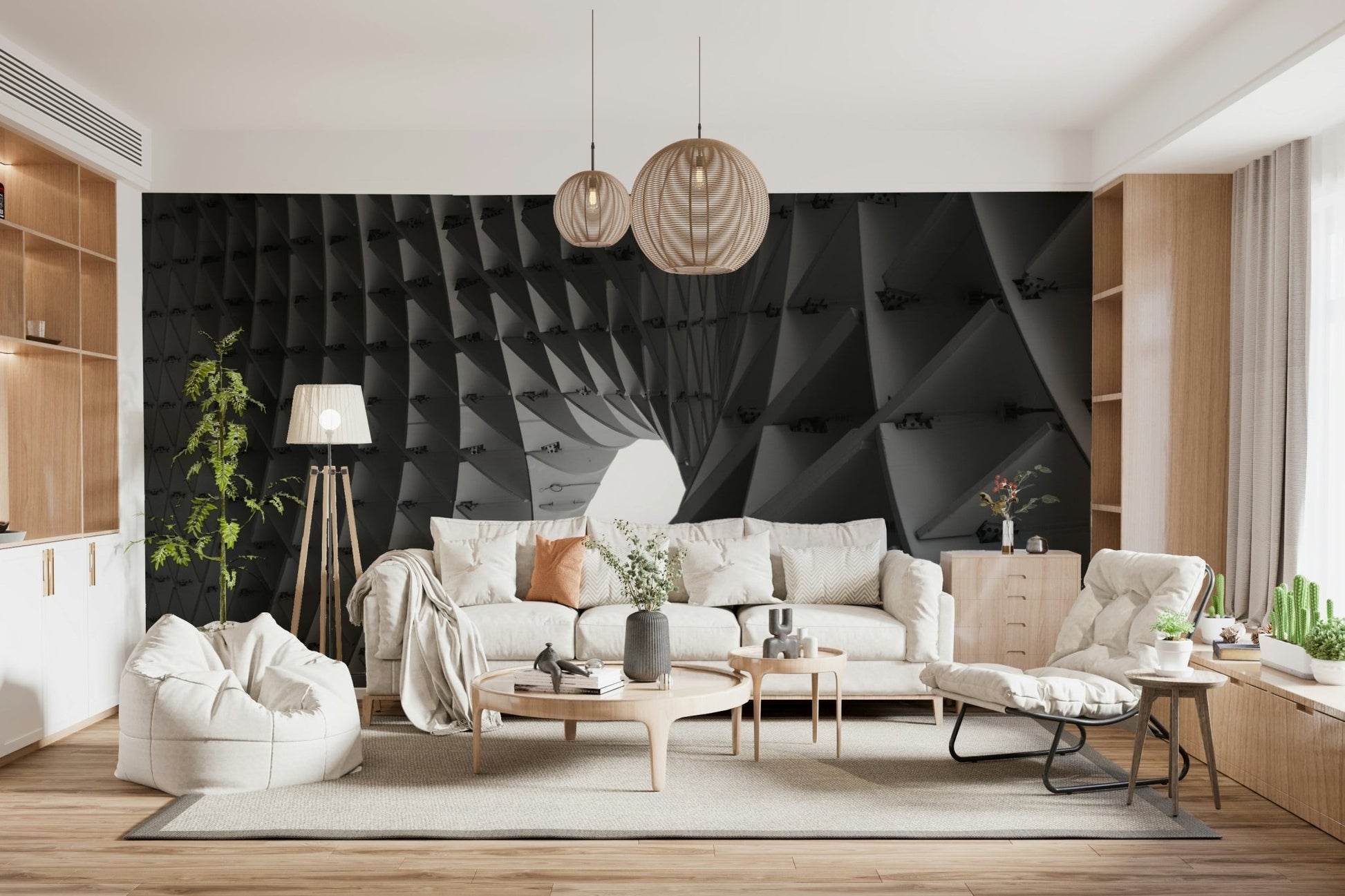 Architectural Echoes Wall Mural - Wallanza
