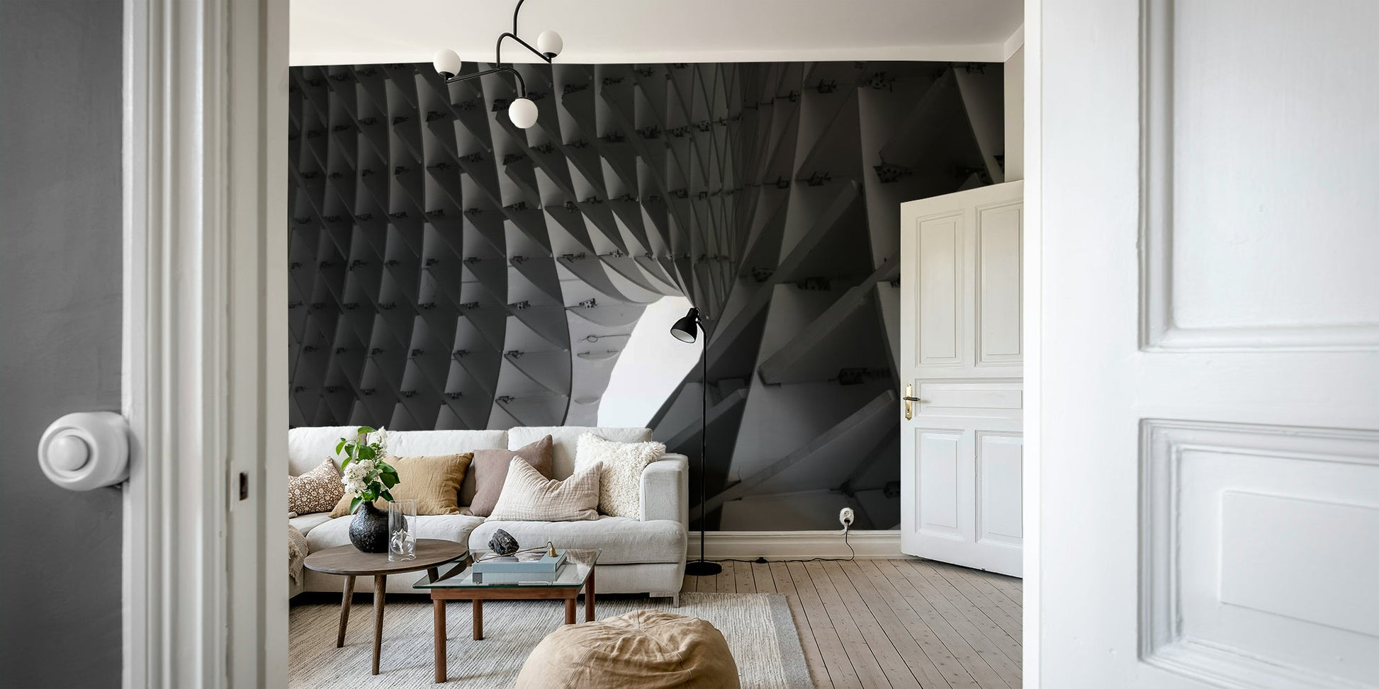 Architectural Echoes Wall Mural - Wallanza