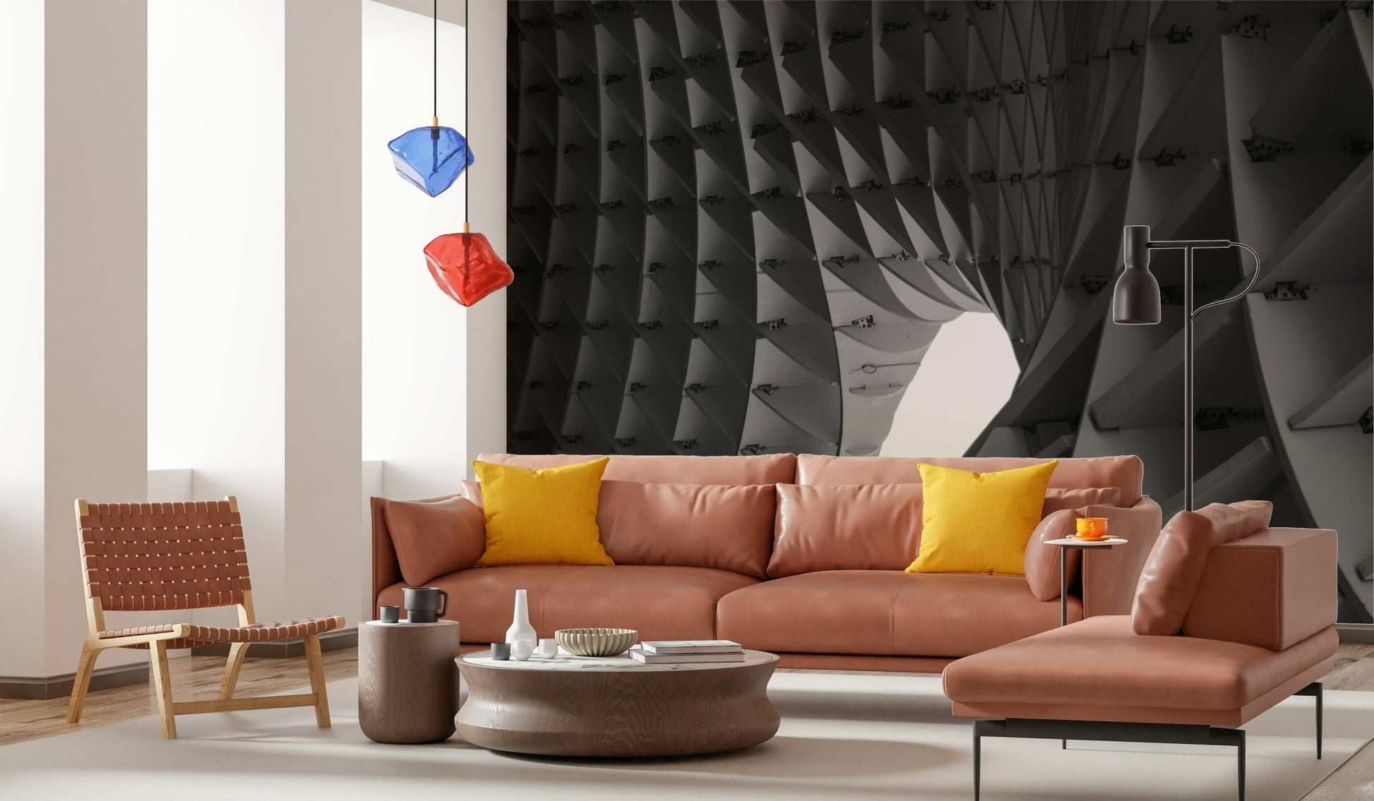Architectural Echoes Wall Mural - Wallanza