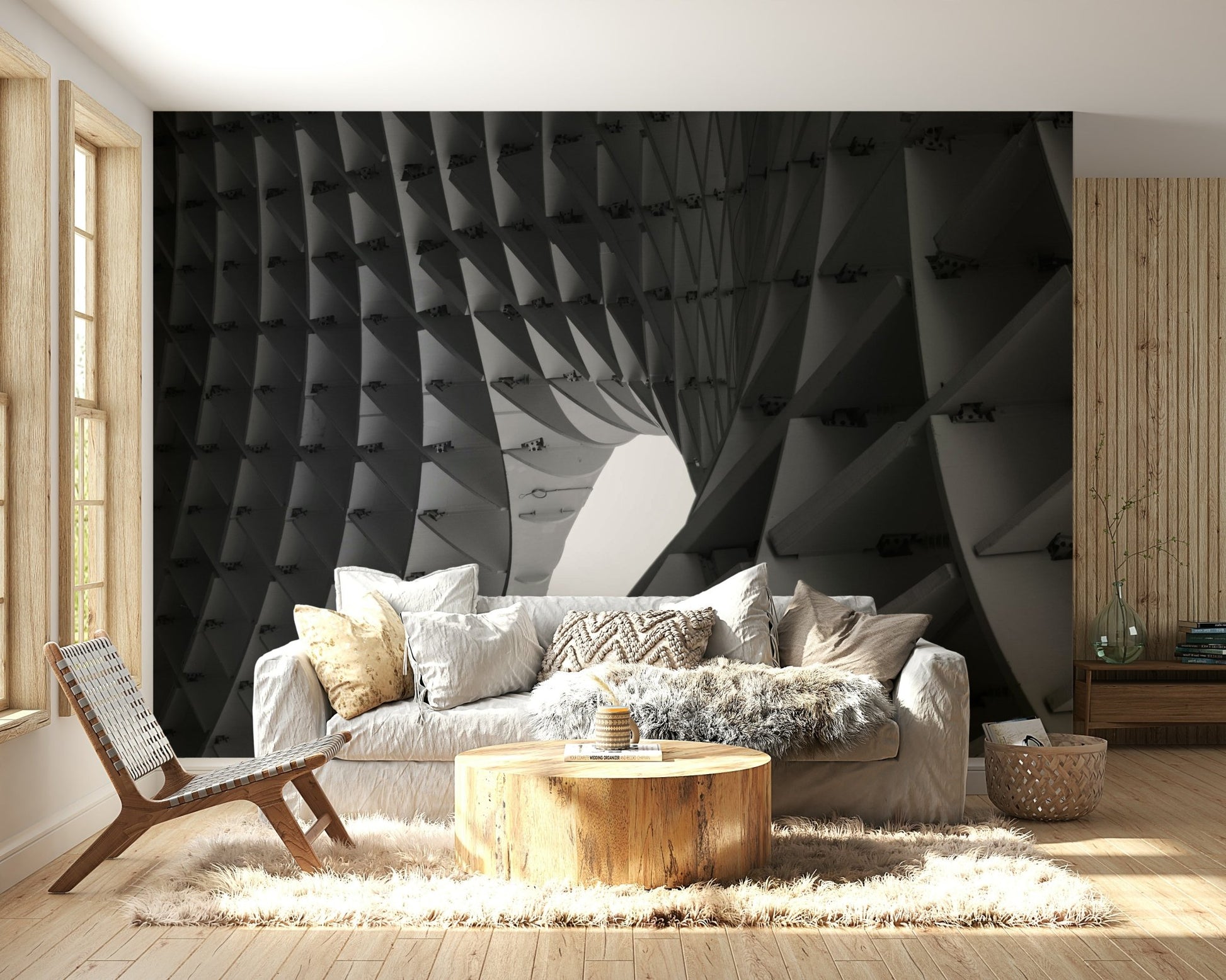 Architectural Echoes Wall Mural - Wallanza