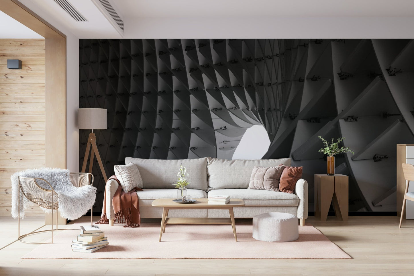 Architectural Echoes Wall Mural - Wallanza