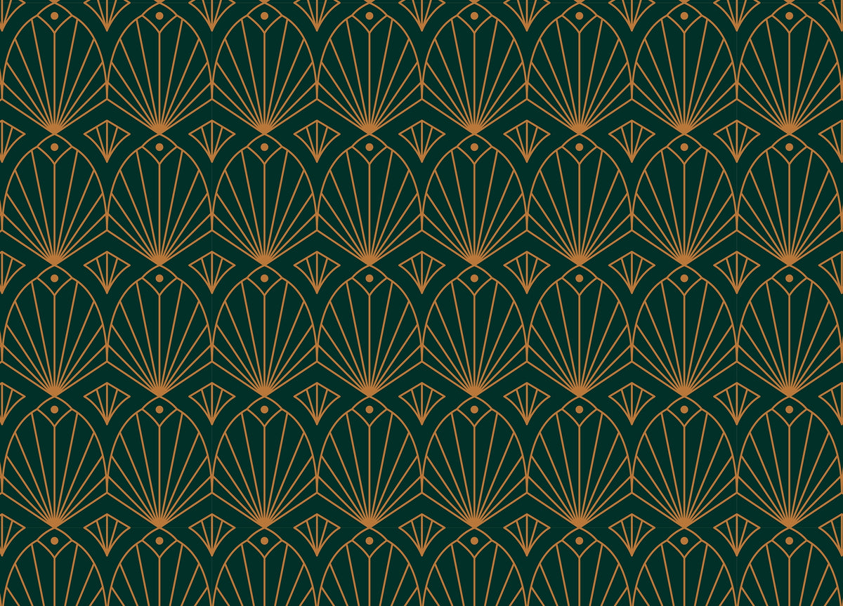 Art Deco Seamless Patterns Minimal Linear Style Wallpaper in your room