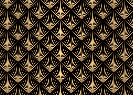 Art Deco Trellis Lines Repeat Pattern Wallpaper For Walls