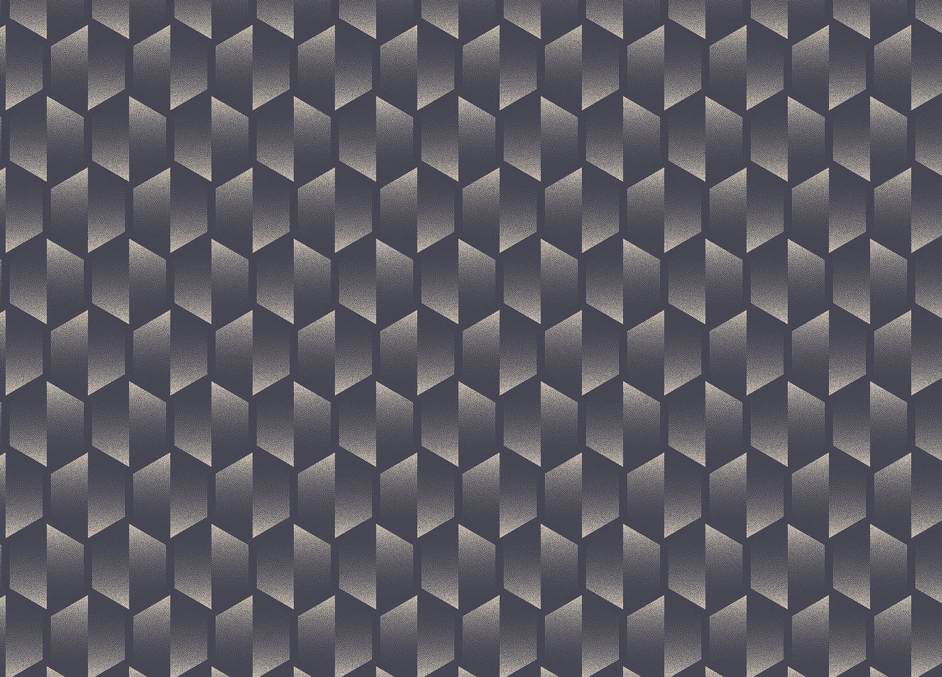 Old Fashioned Split Hexagons Design Art Deco Wallpaper