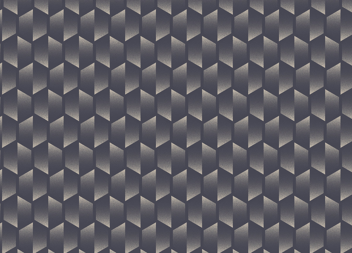 Old Fashioned Split Hexagons Design Art Deco Wallpaper in your room