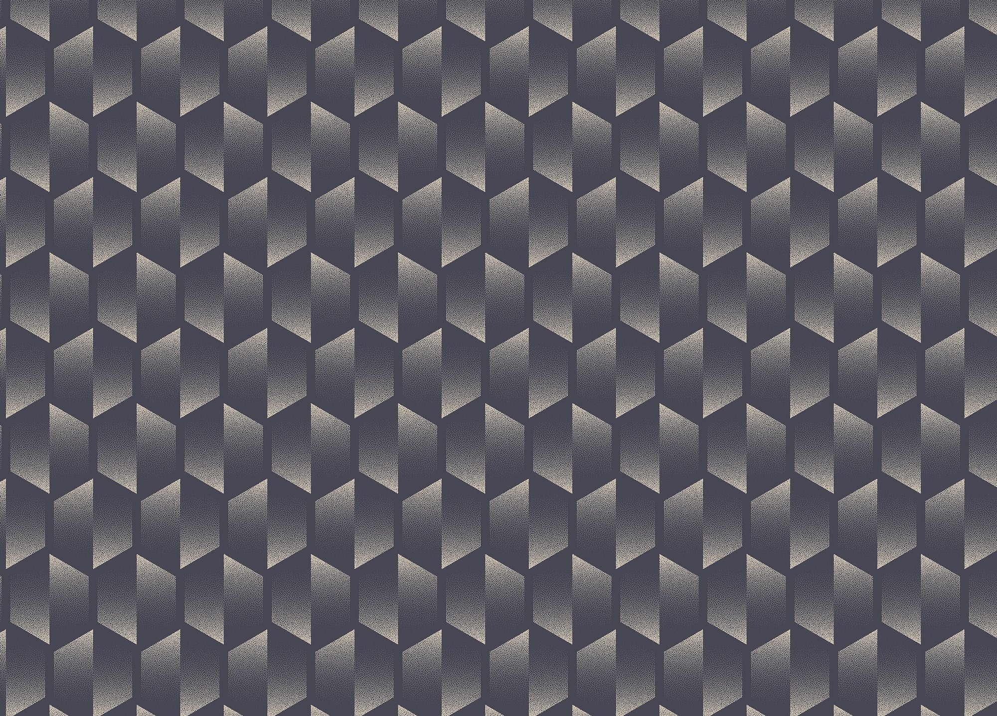 Old Fashioned Split Hexagons Design Art Deco Wallpaper