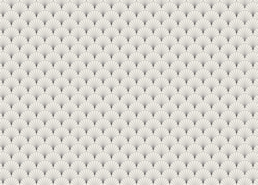 Vector Vintage Arcs Art Deco Modern Tiles Wallpaper