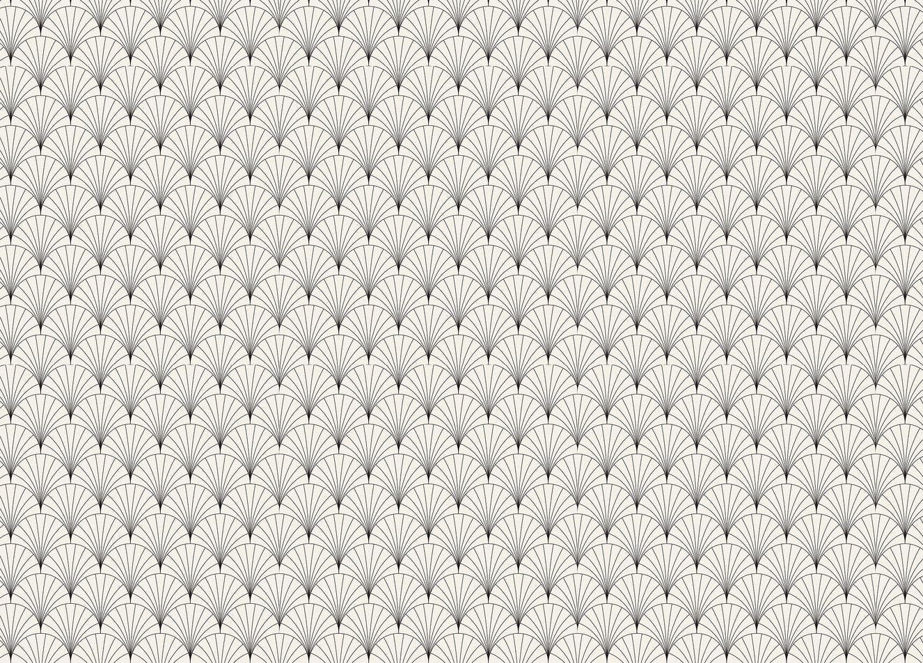 Vector Vintage Arcs Art Deco Modern Tiles Wallpaper