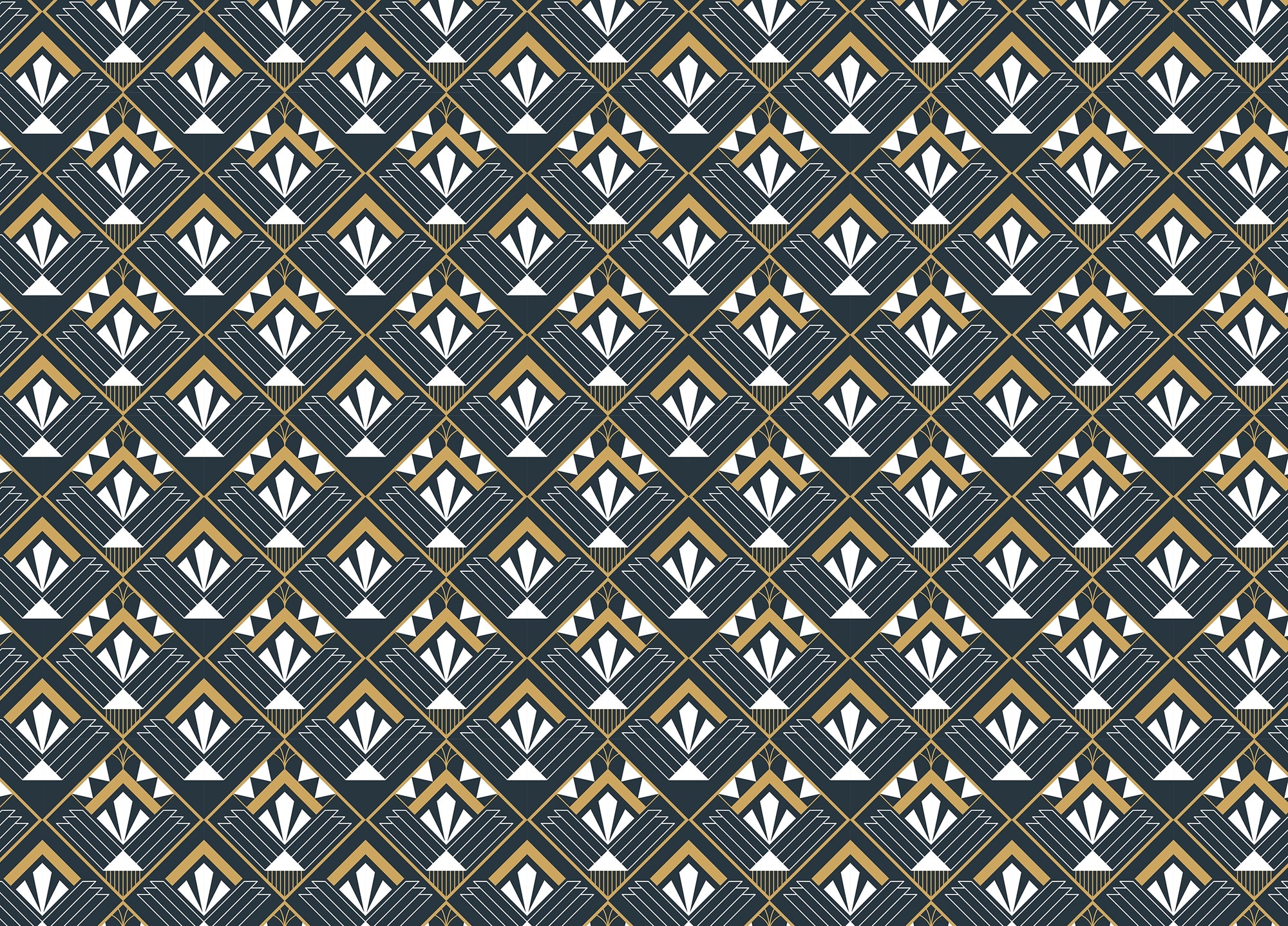 Abstract Vintage Design Art Deco Wallpaper For Walls