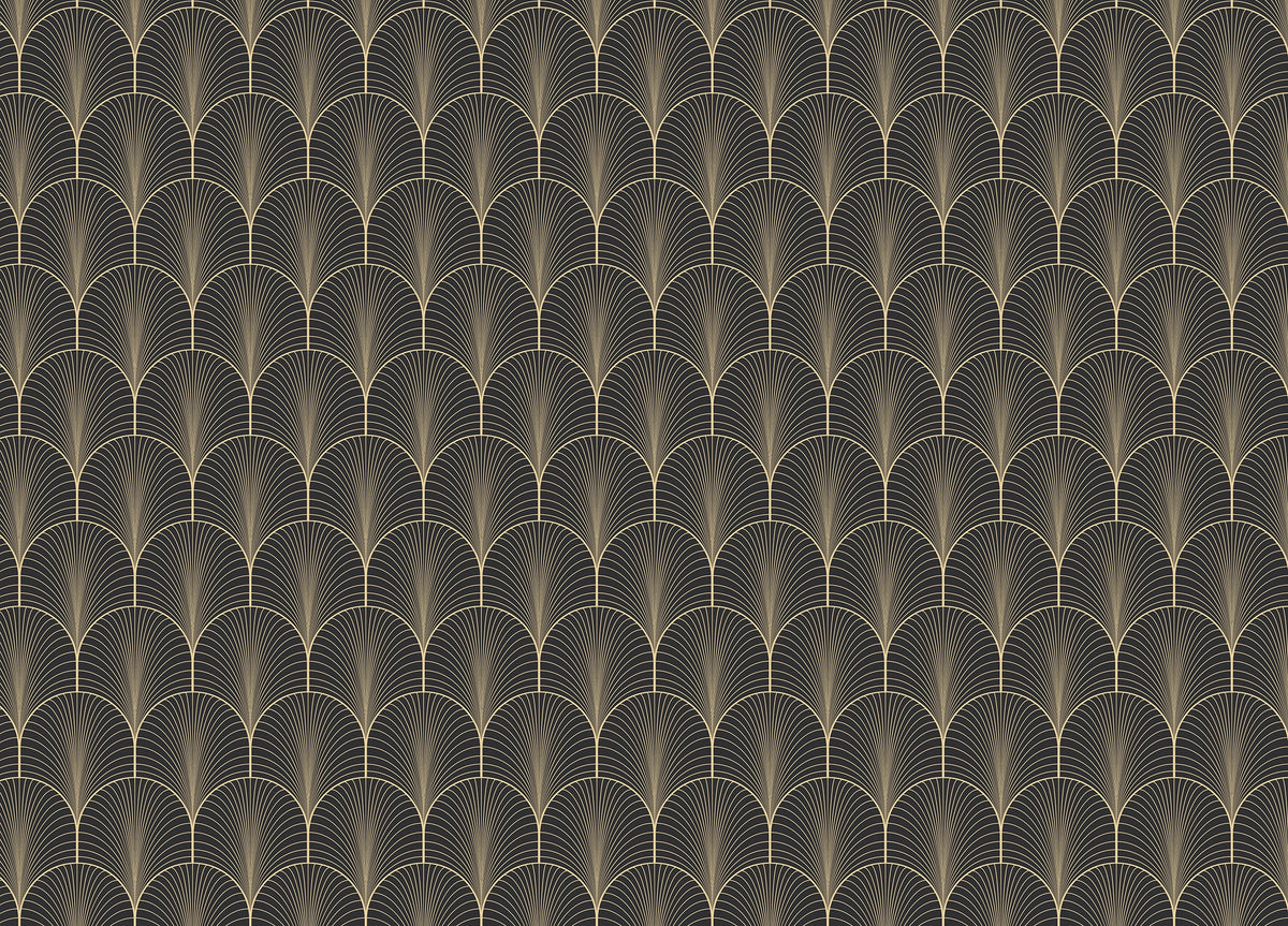 Vintage Antique Palette Art Deco Self Adhesive Wallpaper in your room — zoomed
