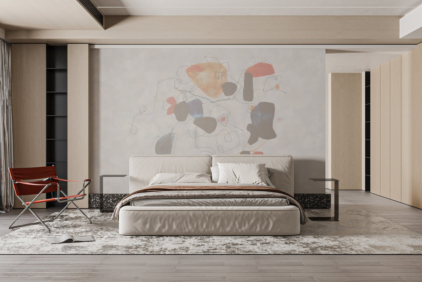 Artistic Shapes Wallpaper Mural - Wallanza