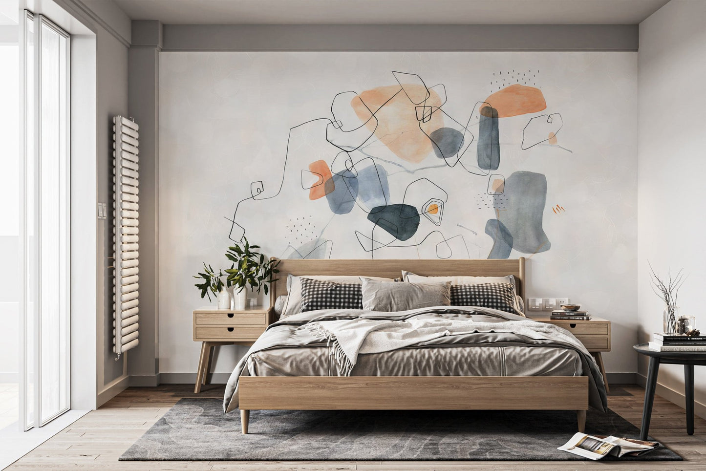 Artistic Shapes Wallpaper Mural - Wallanza