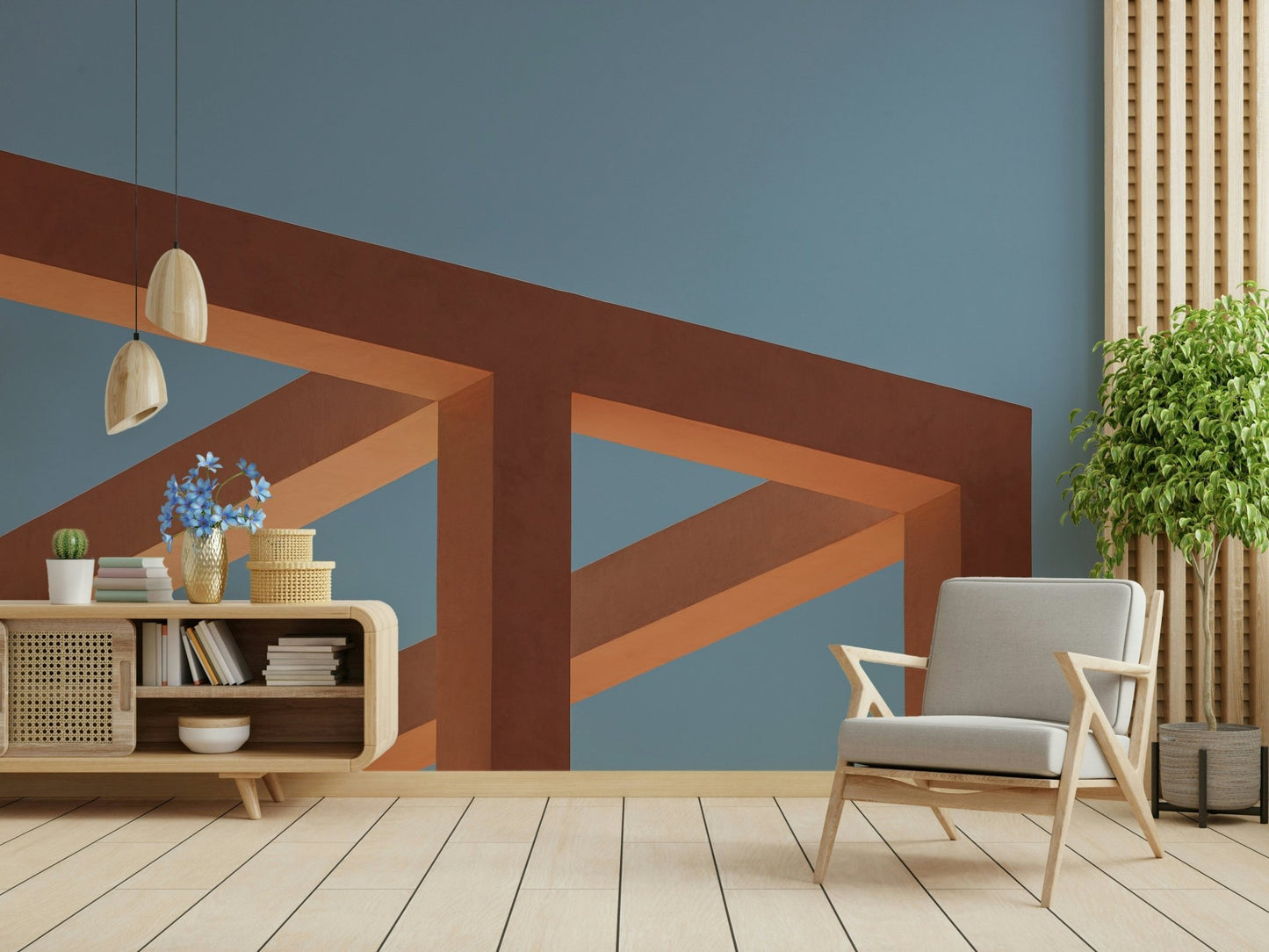 Azure Framework Wall Mural - Wallanza