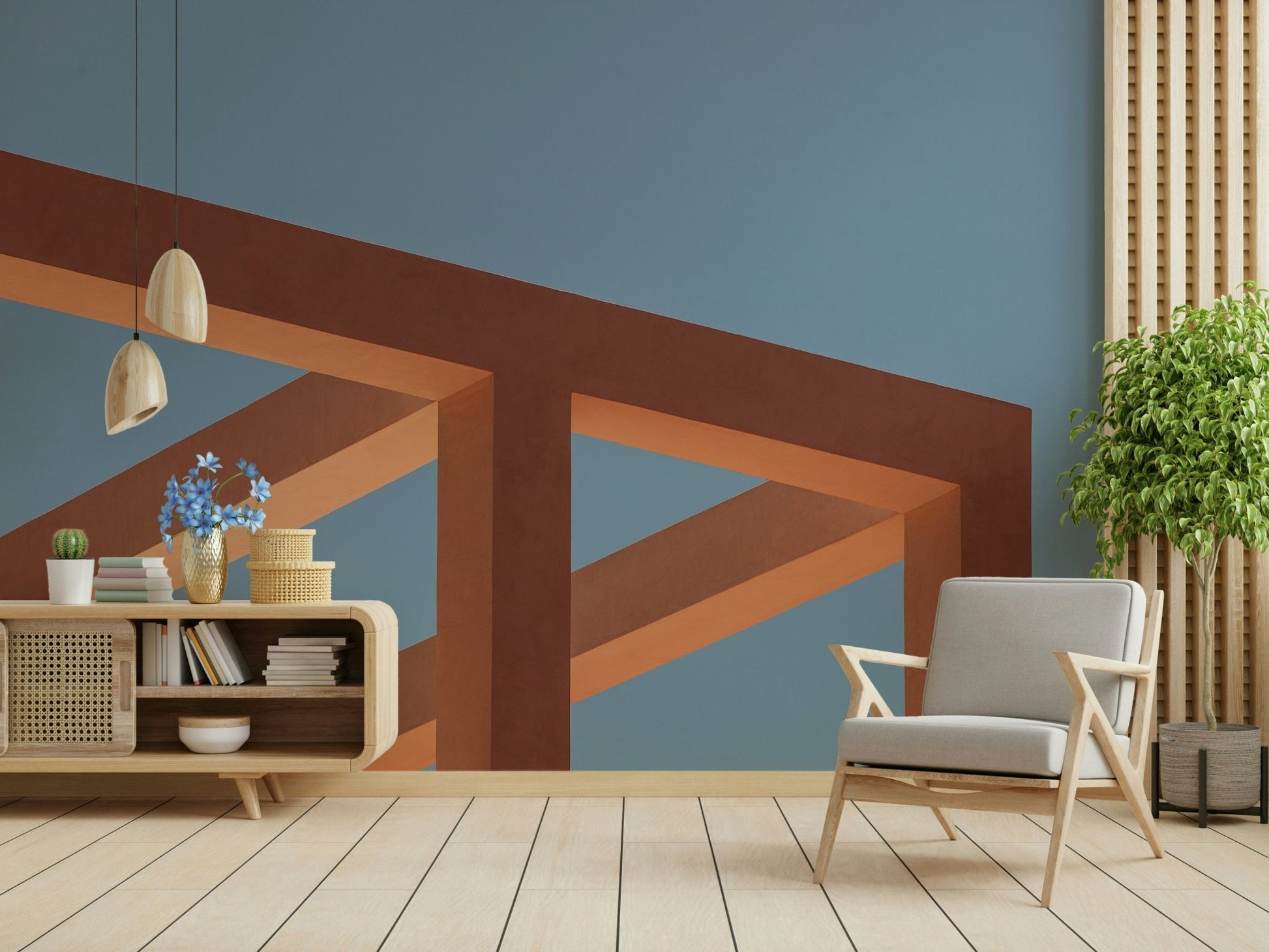 Azure Framework Wall Mural - Wallanza