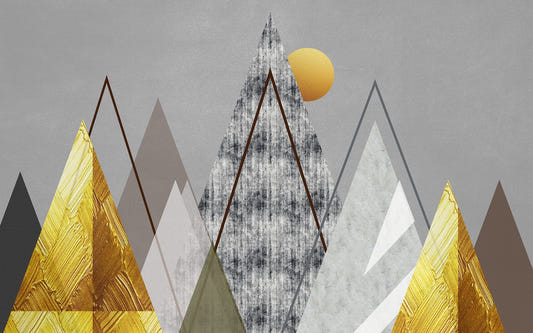 Geometric Horizon Wallpaper Mural