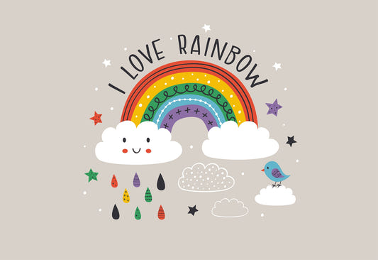Rainbow Scenery Kids Room Wall Murals