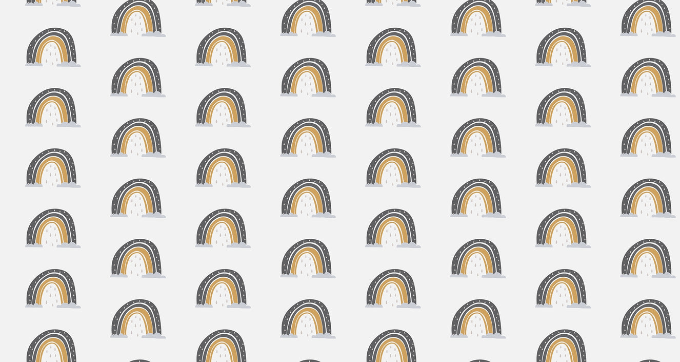 Hand Drawn Seamless Rainbow Wallpaper