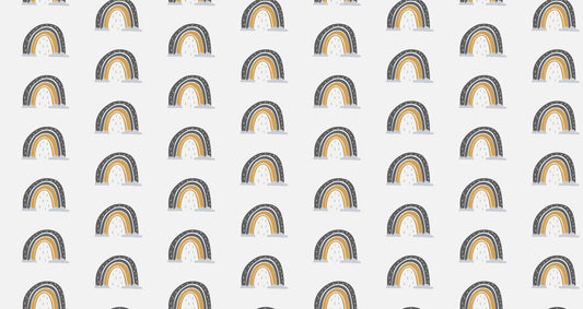 Hand Drawn Seamless Rainbow Wallpaper