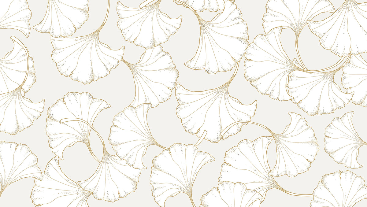 Abstract Ginkgo Leaf Delight Wall Murals in your room