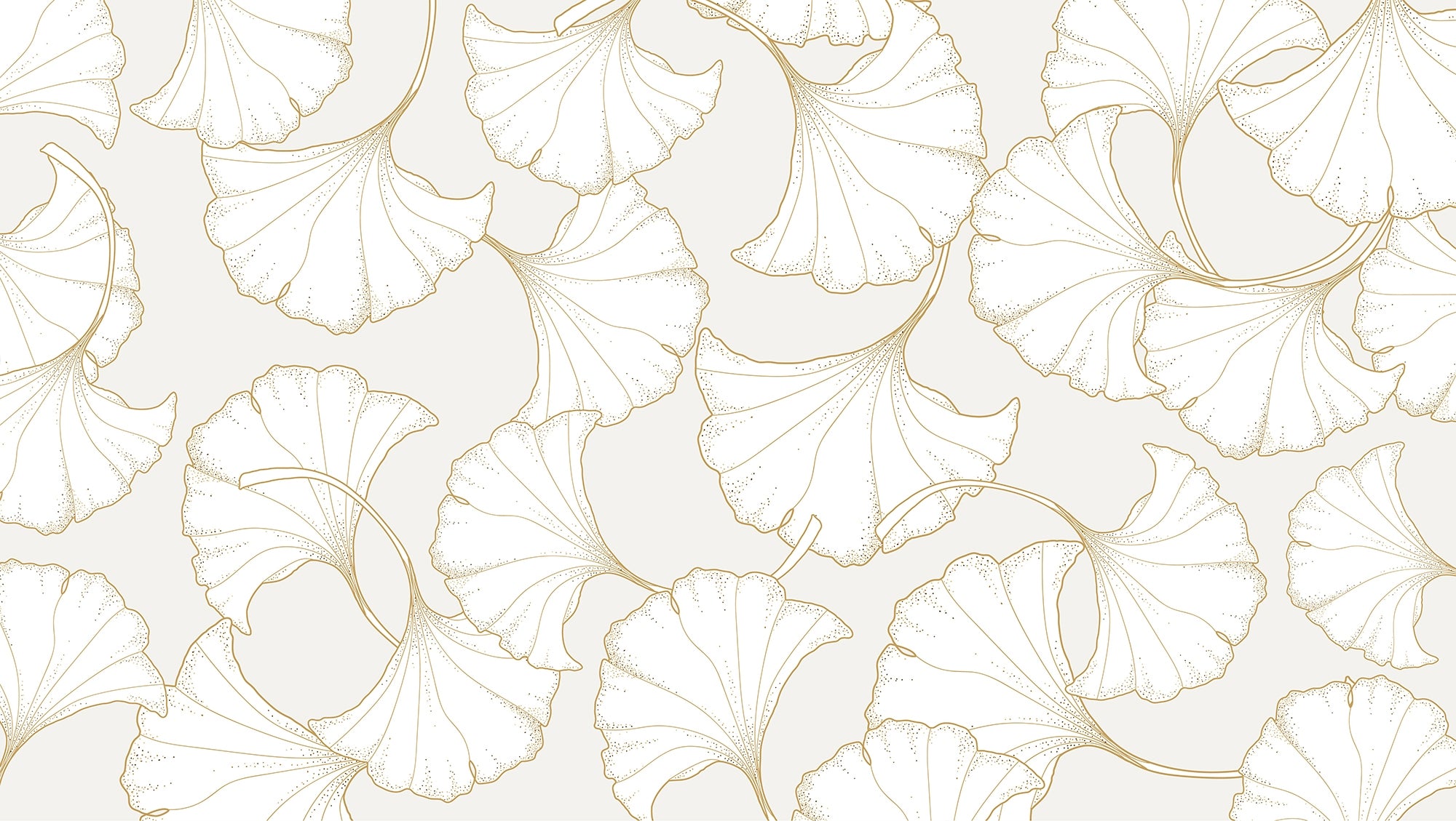 Abstract Ginkgo Leaf Delight Wall Murals
