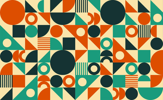 Retro Chic Orange and Green Edition Murals