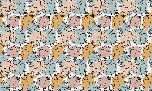 Sophisticated Line Sketch Wallpaper