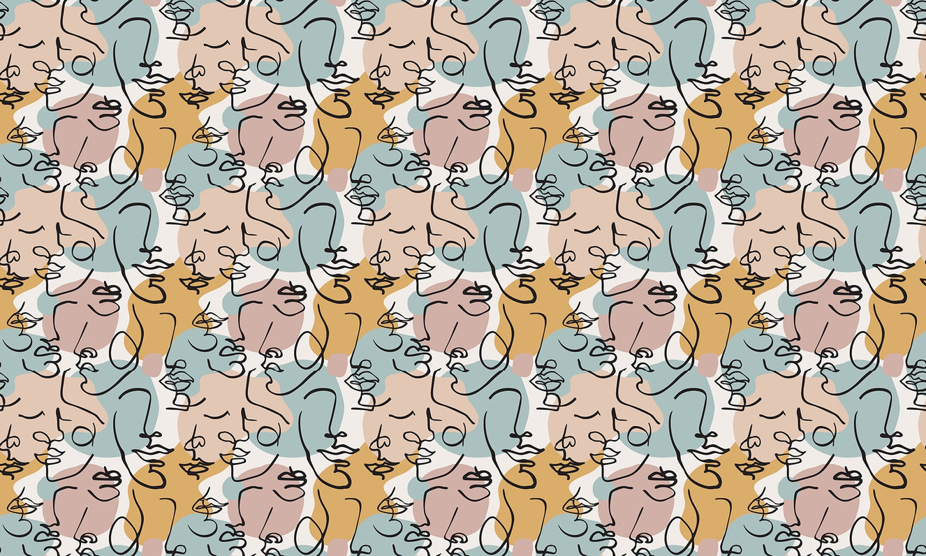 Sophisticated Line Sketch Wallpaper