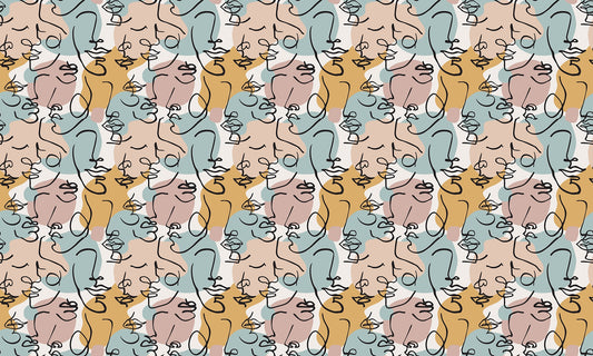 Sophisticated Line Sketch Wallpaper