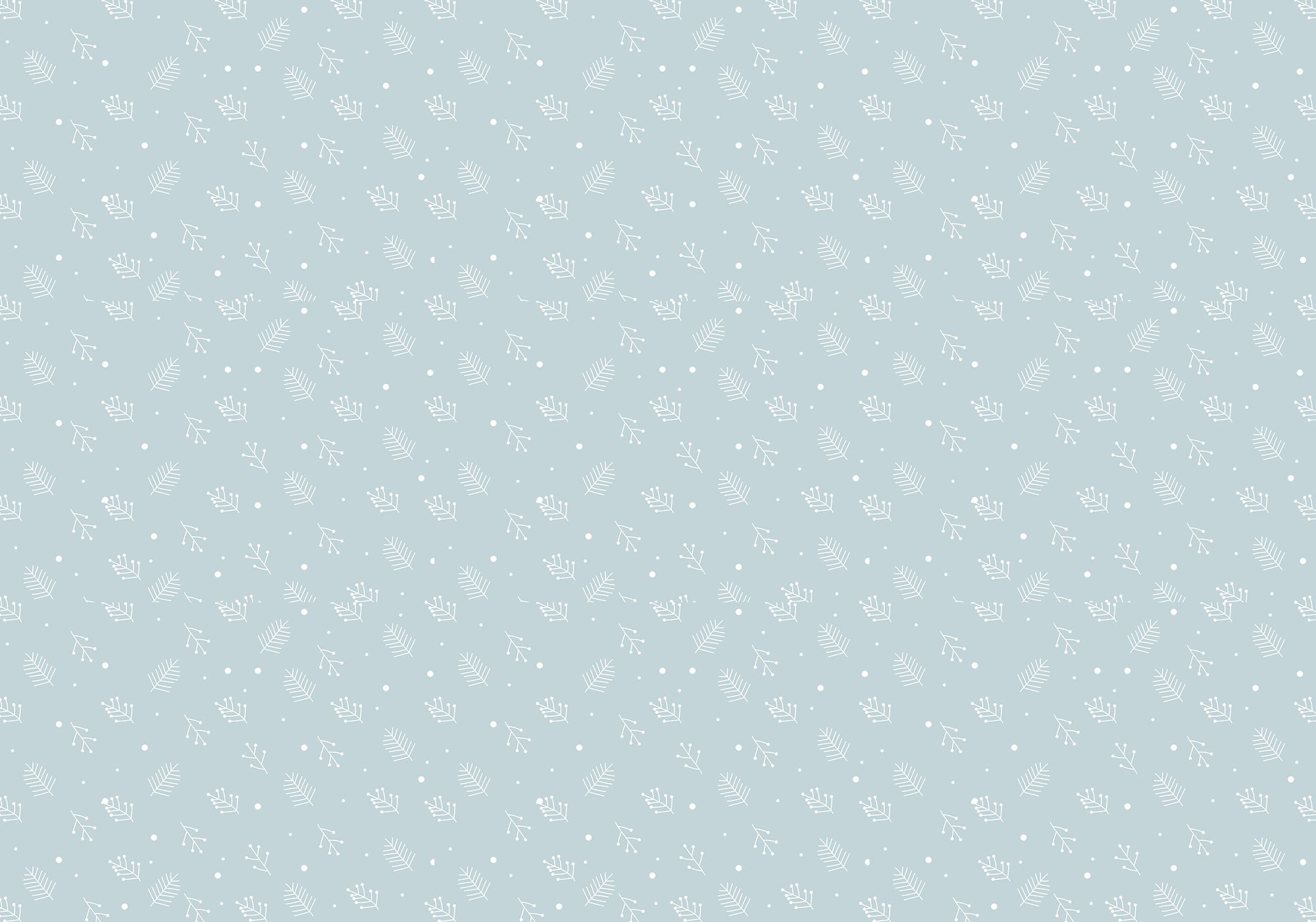 White Christmas Spruces Wallpaper for Walls
