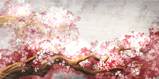 Blossoming Sakura Branches Wall Murals