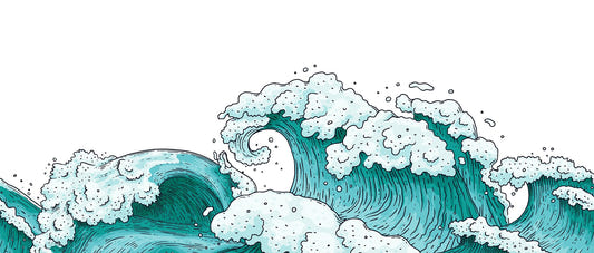 3D Ocean Waves Wallpaper Murals
