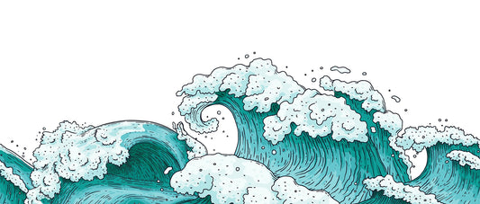 3D Ocean Waves Wallpaper Murals
