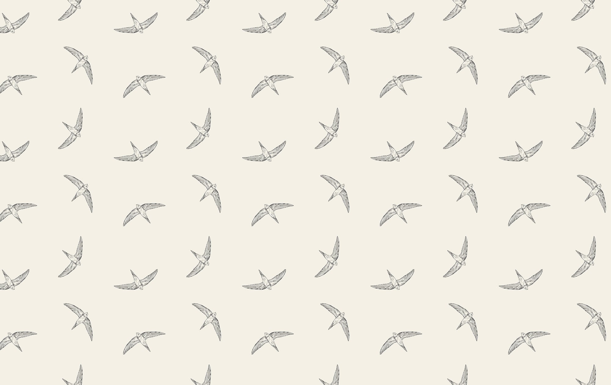 Elegant Beige Avian Elevation Wallpaper