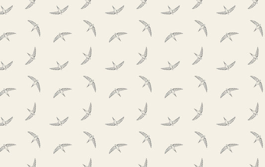 Elegant Beige Avian Elevation Wallpaper