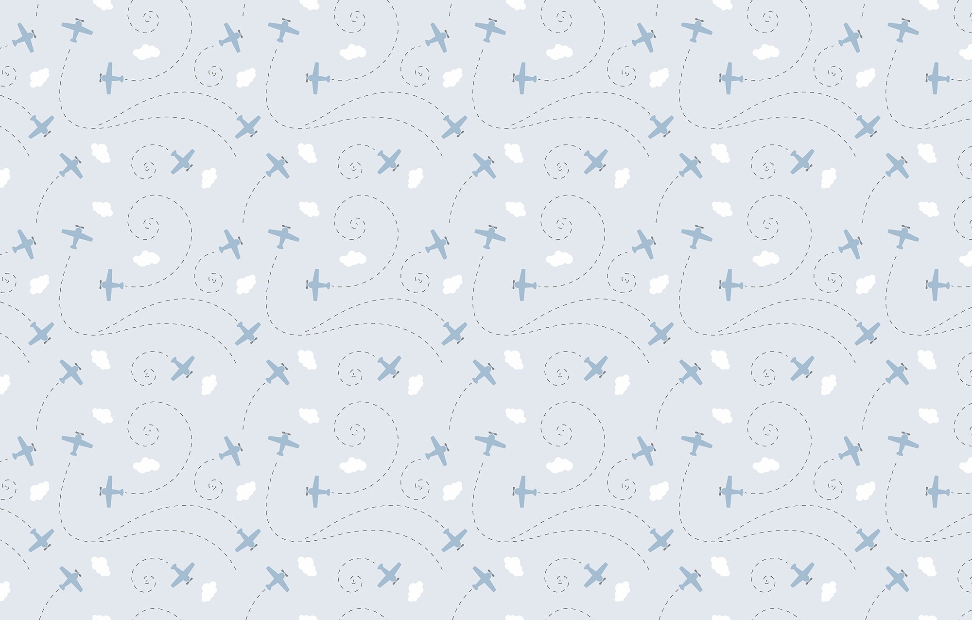 Daydream Drift Light Blue Wallpaper