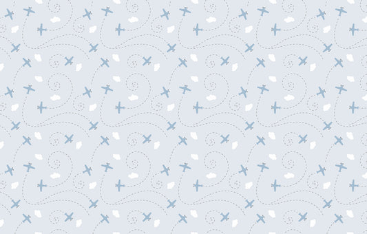 Daydream Drift Light Blue Wallpaper