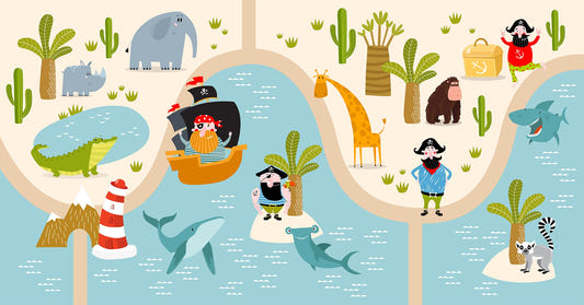 Pirate Tales with Animal Crew Wall Murals