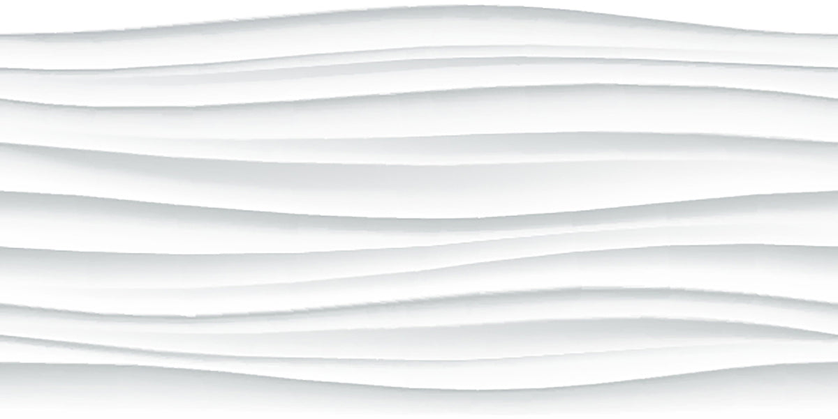 3D Wave White Marble Texture Wallpaper in your room