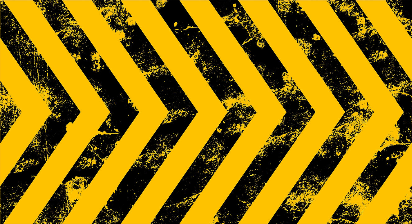 Black and Yellow Hazard Strips Wallpaper