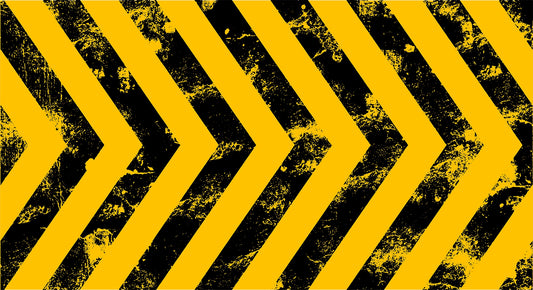 Black and Yellow Hazard Strips Wallpaper