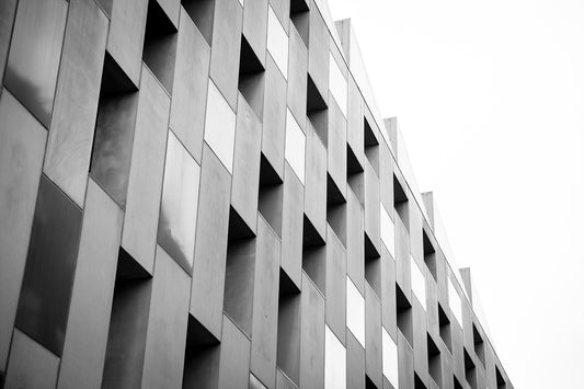 Black and White Structural Elegance Murals