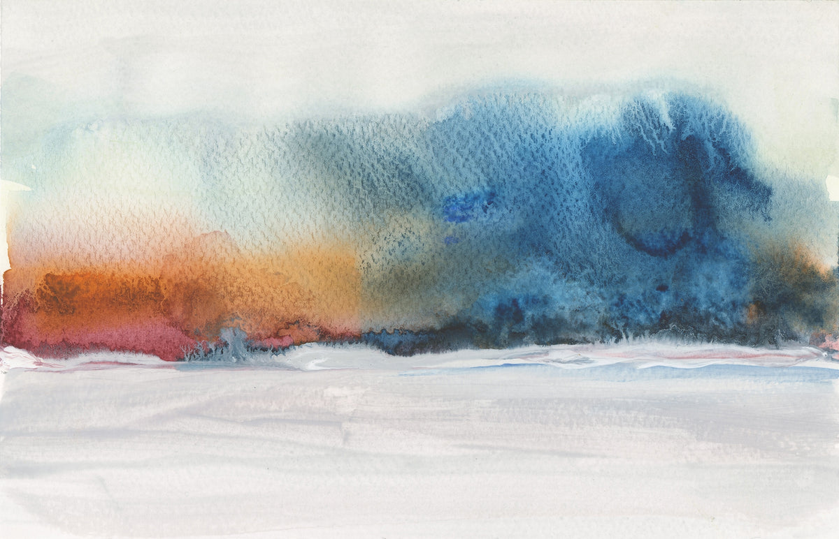Abstract Watercolor Flow Wall Murals in your room — zoomed