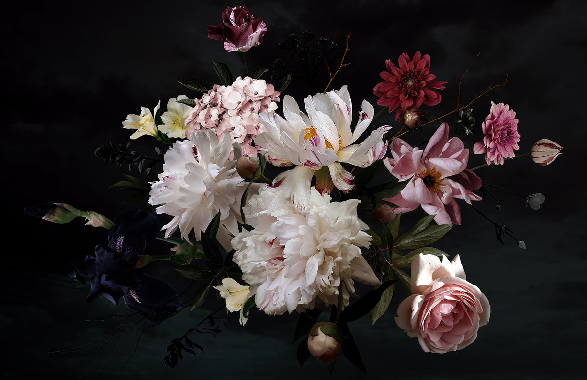 Exquisite Flower Meadows Wall Murals in your room — zoomed