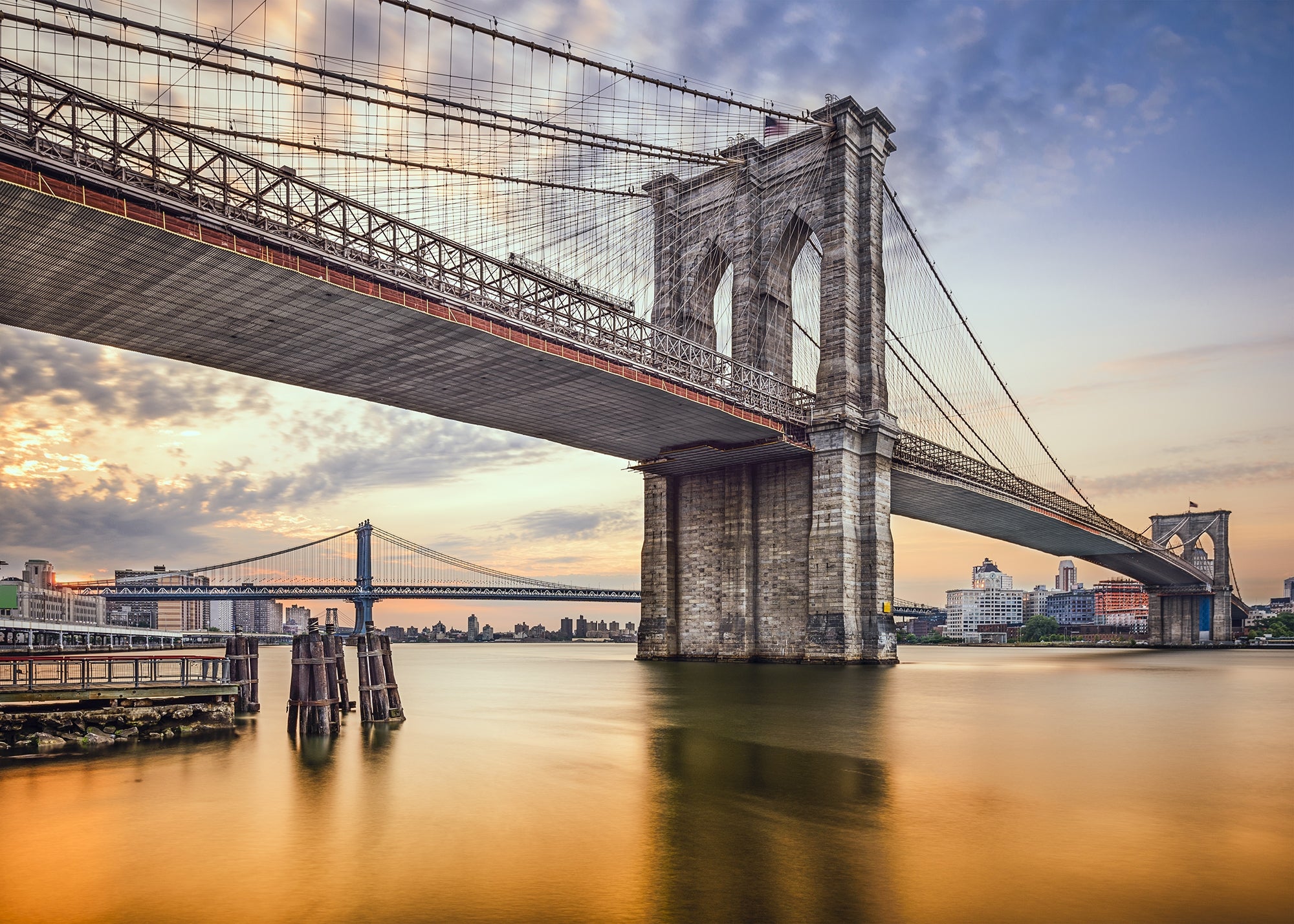 Iconic Brooklyn Bridge Wall Murals